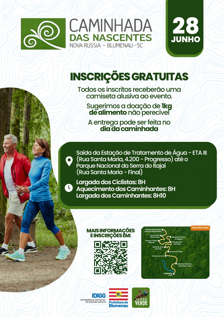 Inscrições abertas para 10ª Caminhada das Nascentes na Nova Rússia