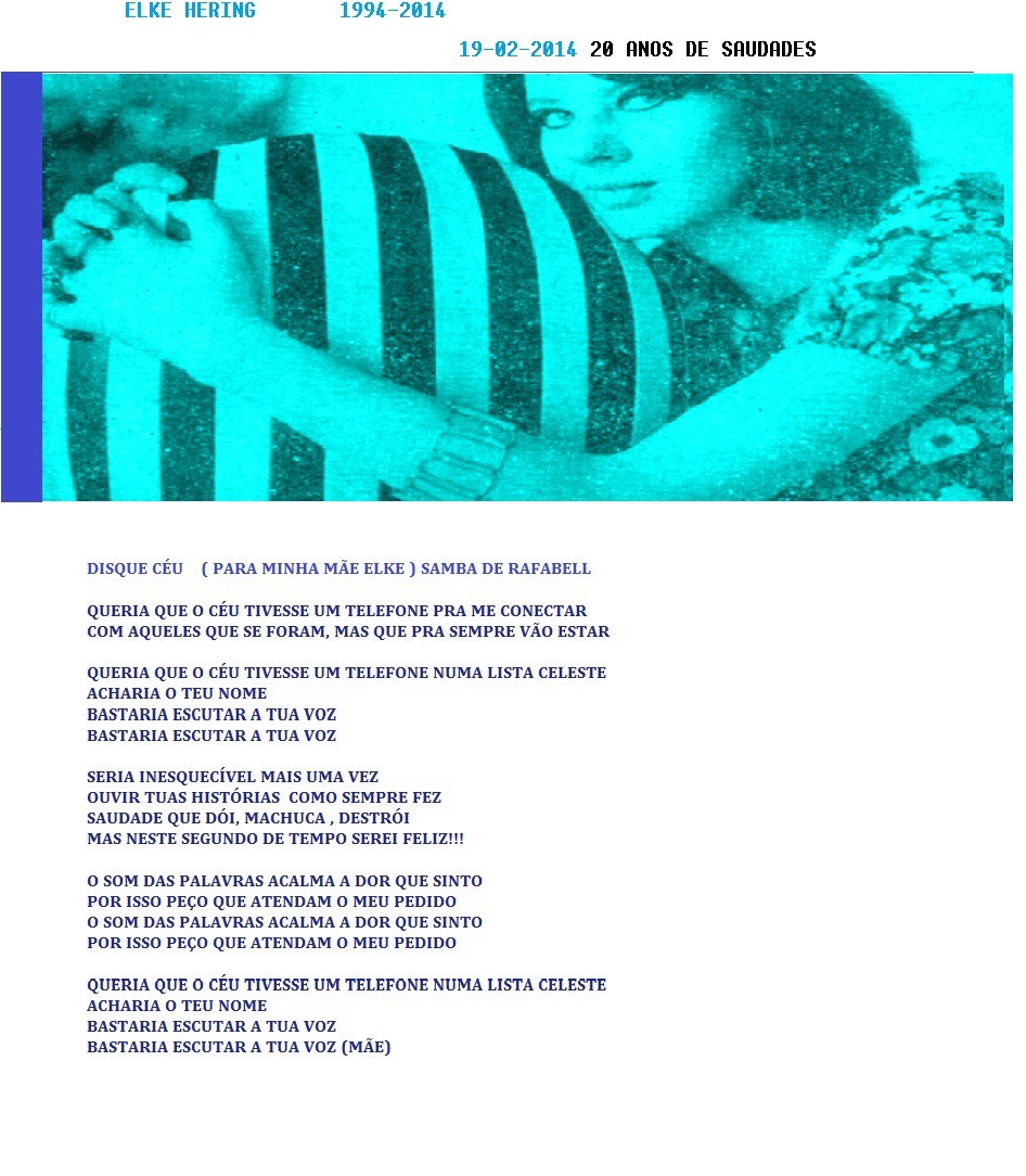 Homenagem a Elke Hering repercute no meio artístico