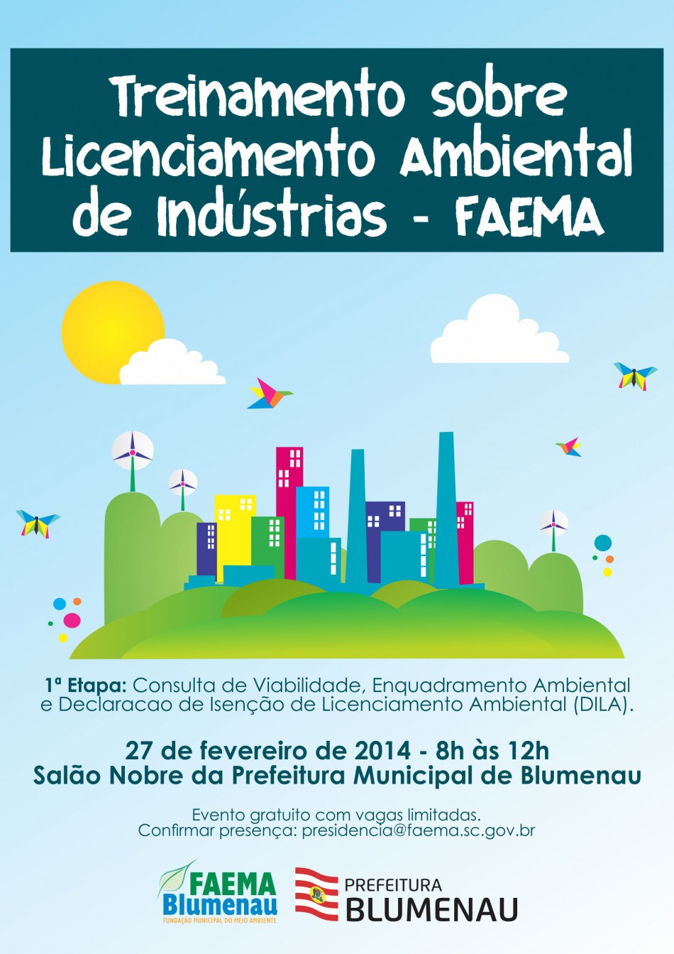 Inscrições encerradas para Treinamento de Licenciamento Ambiental de Indústrias