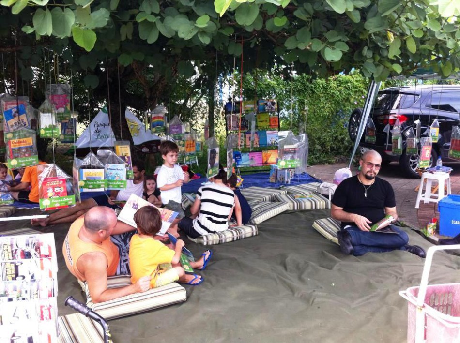 Parque da Leitura tem dia de sol e alegria
