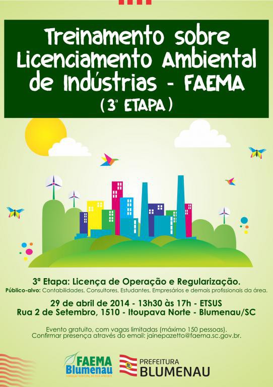 Restam poucas vagas para treinamento sobre Licenciamento Ambiental
