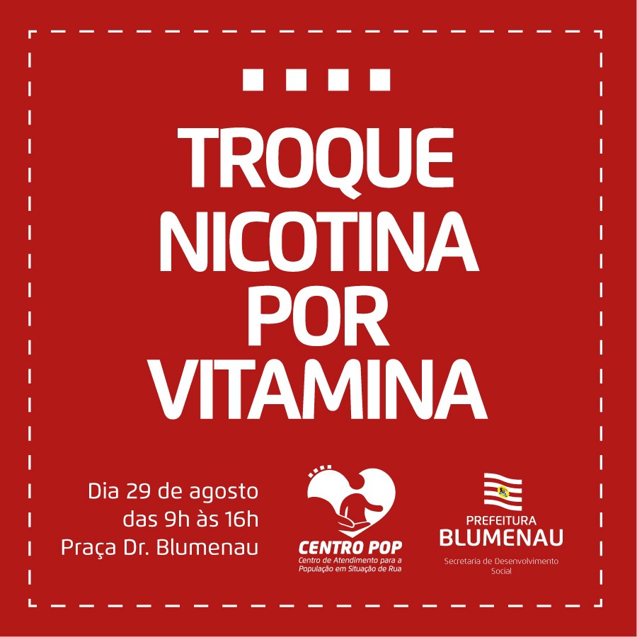 Troque Nicotina por Vitamina acontece nesta semana