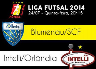 Futsal de Blumenau encara atual campeã da Liga Futsal hoje à noite