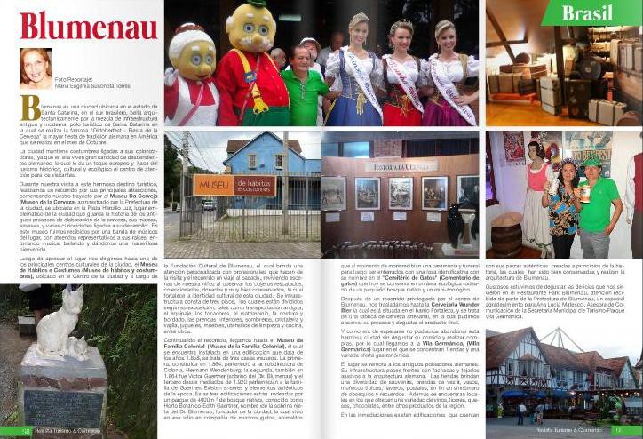 Revista equatoriana destaca museus blumenauenses