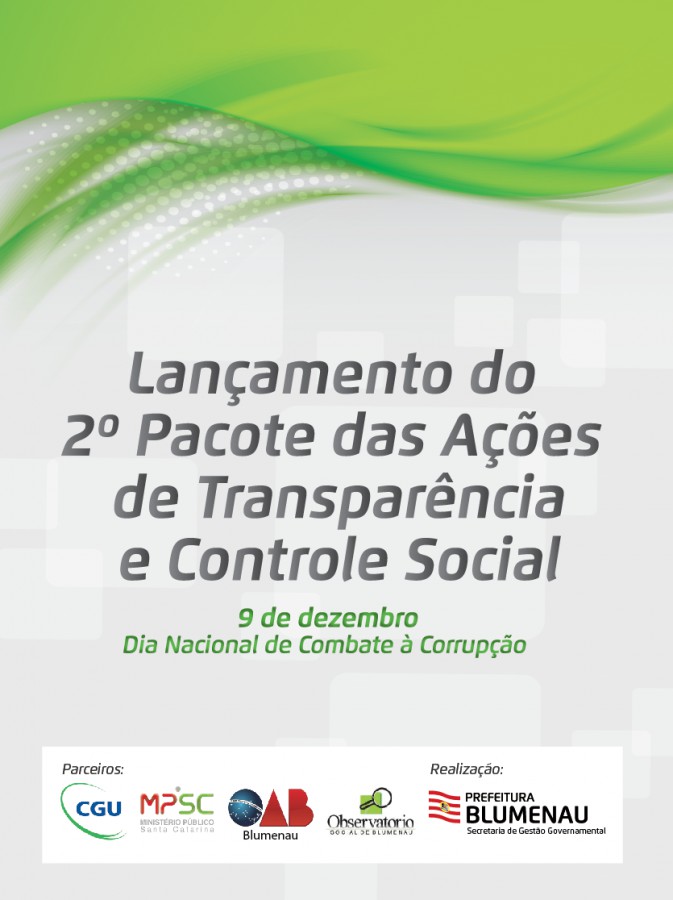 Prefeitura lança amanhã segundo Pacote de Transparência