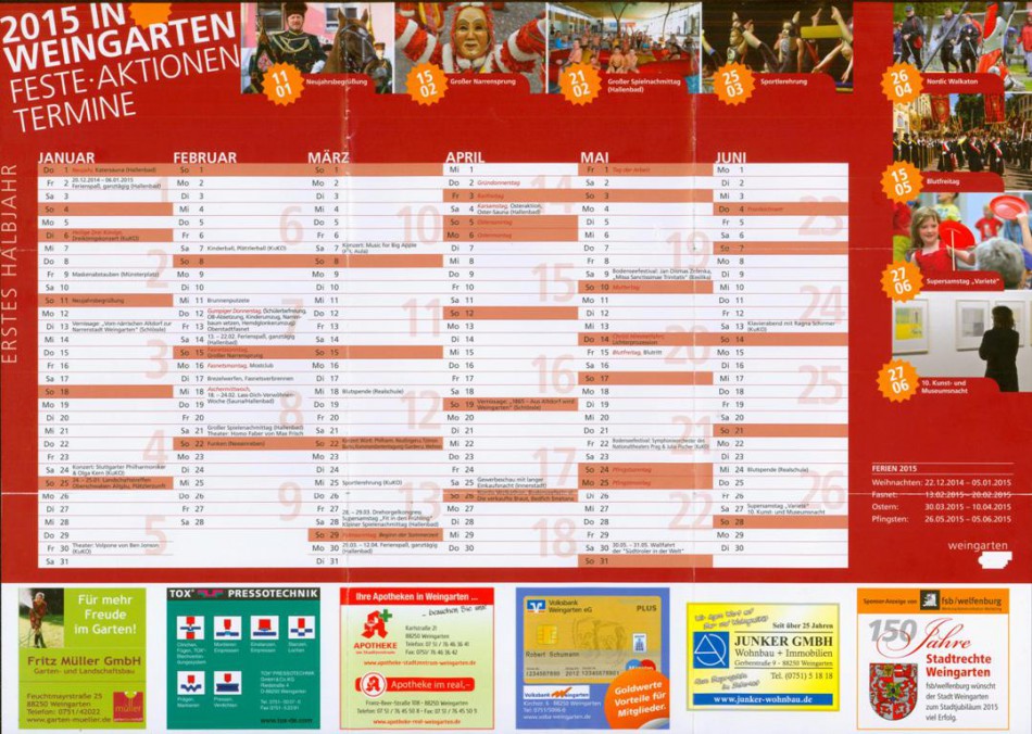 Fundação Cultural compartilha eventos de Weingarten