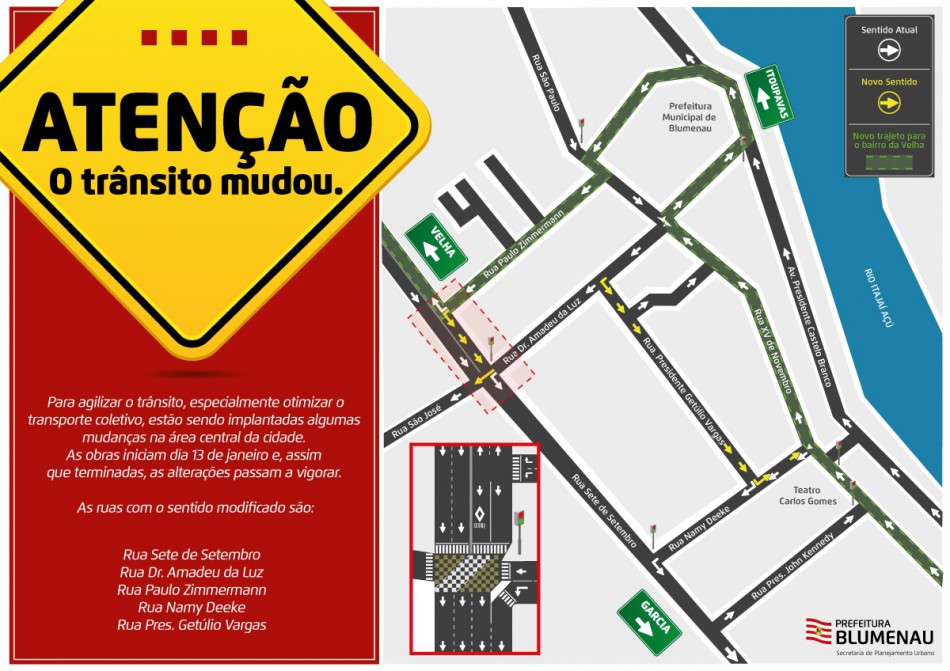 Prefeitura anuncia mudanças no trânsito da área central. Obras começam dia 13