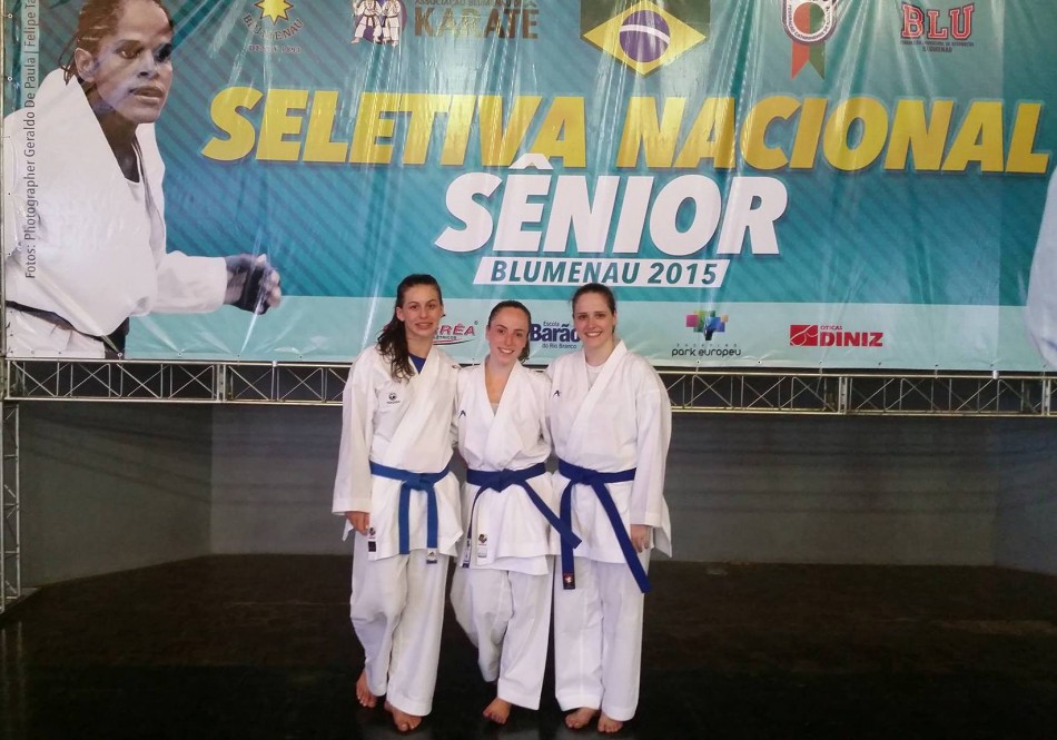 Blumenau classifica três atletas para a Seleção Brasileira de Karatê