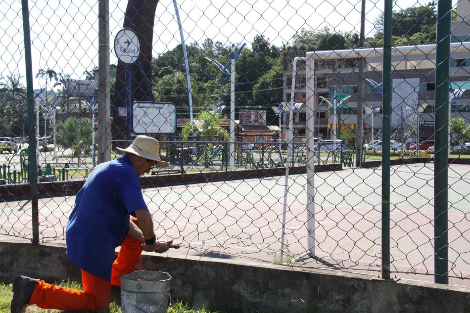 Praça dos Músicos, na Itoupava Seca, passa por revitalização