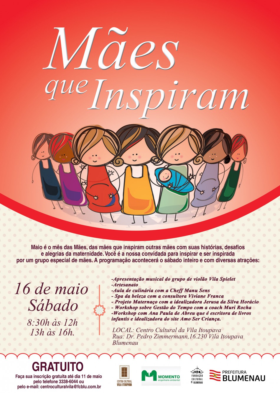 Vila Itoupava tem programação especial para as mães
