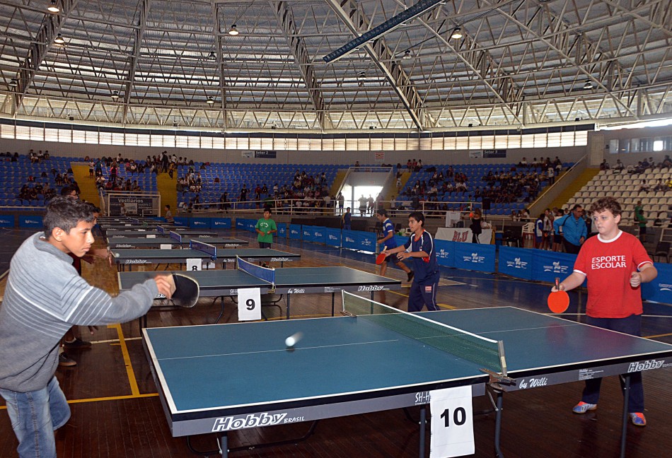 Galegão sedia os Jogos Escolares Municipais de Tênis de Mesa 