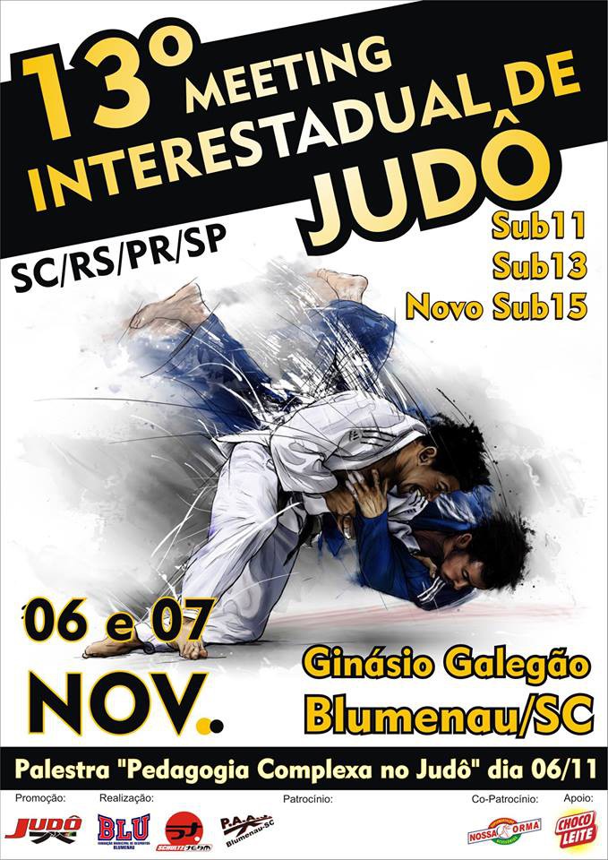 Campeonato interestadual de judô acontece em Blumenau