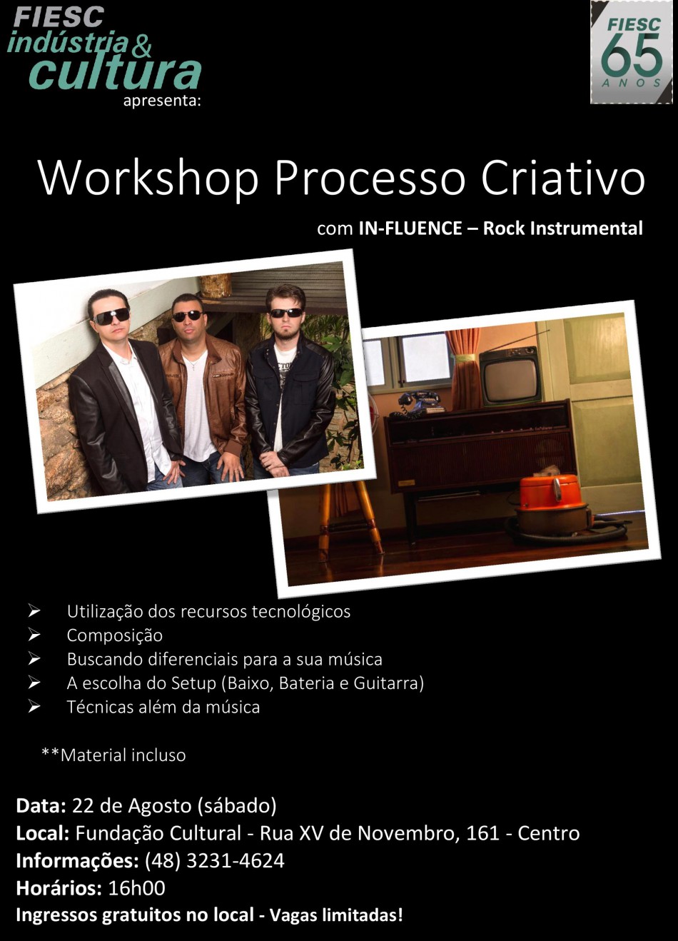 Fundação Cultural sedia workshop musical