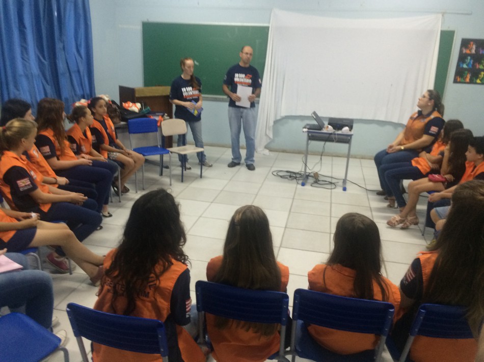 Agentes Mirins de Defesa Civil se reúnem com Nudec da Coripós