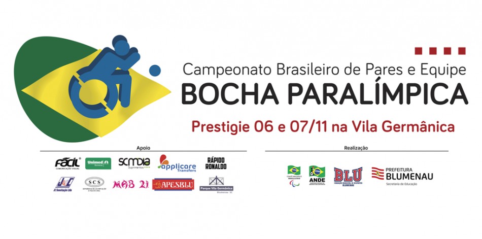 Blumenau sedia Campeonato Brasileiro de Bocha Paralímpica