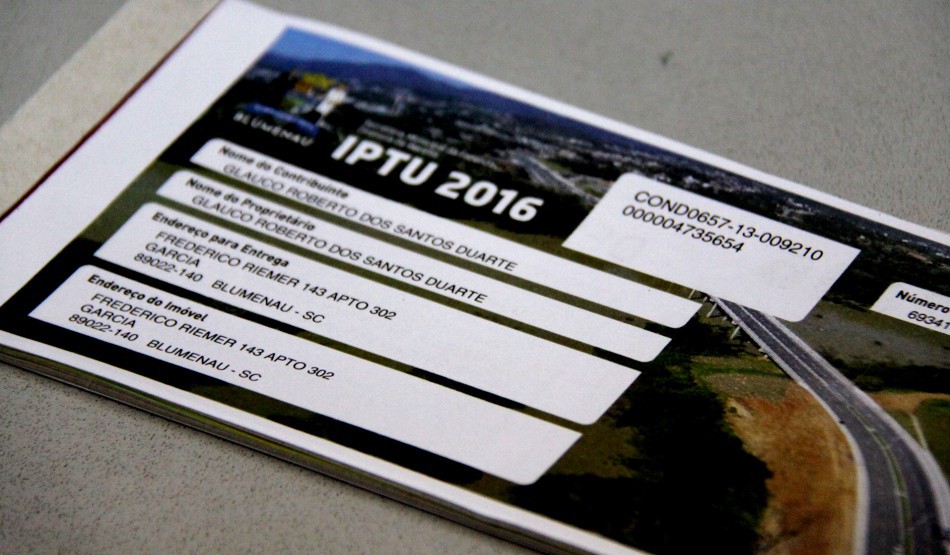 Prazo para pagamento do IPTU com 8% de desconto termina dia 15