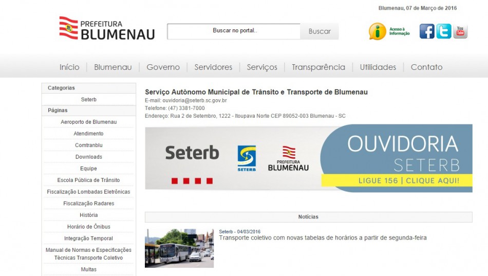 Ouvidoria do Seterb recebe melhoria para facilitar atendimento 