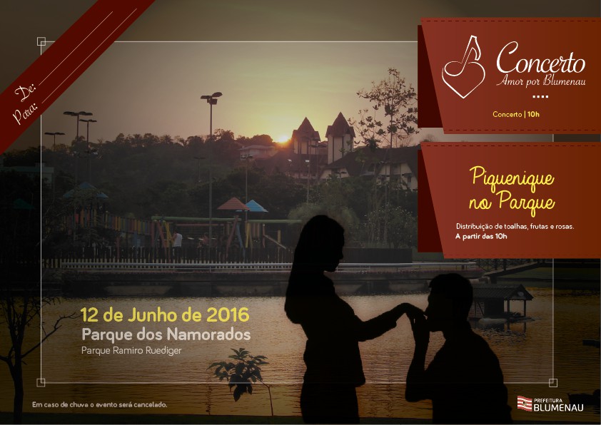 Parque dos Namorados será neste domingo