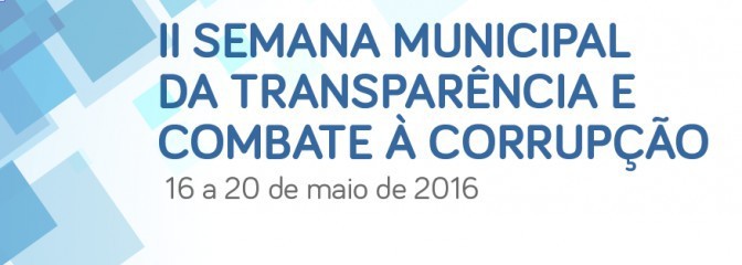 Conteúdo da 2ª Semana da Transparência pode ser acessado online