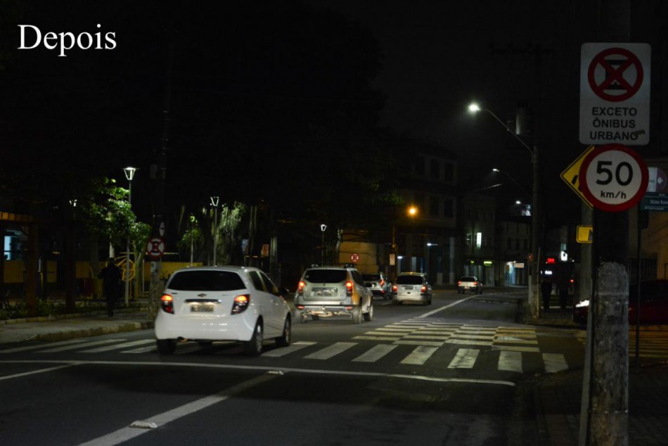 Rua São Paulo recebe melhorias na iluminação pública