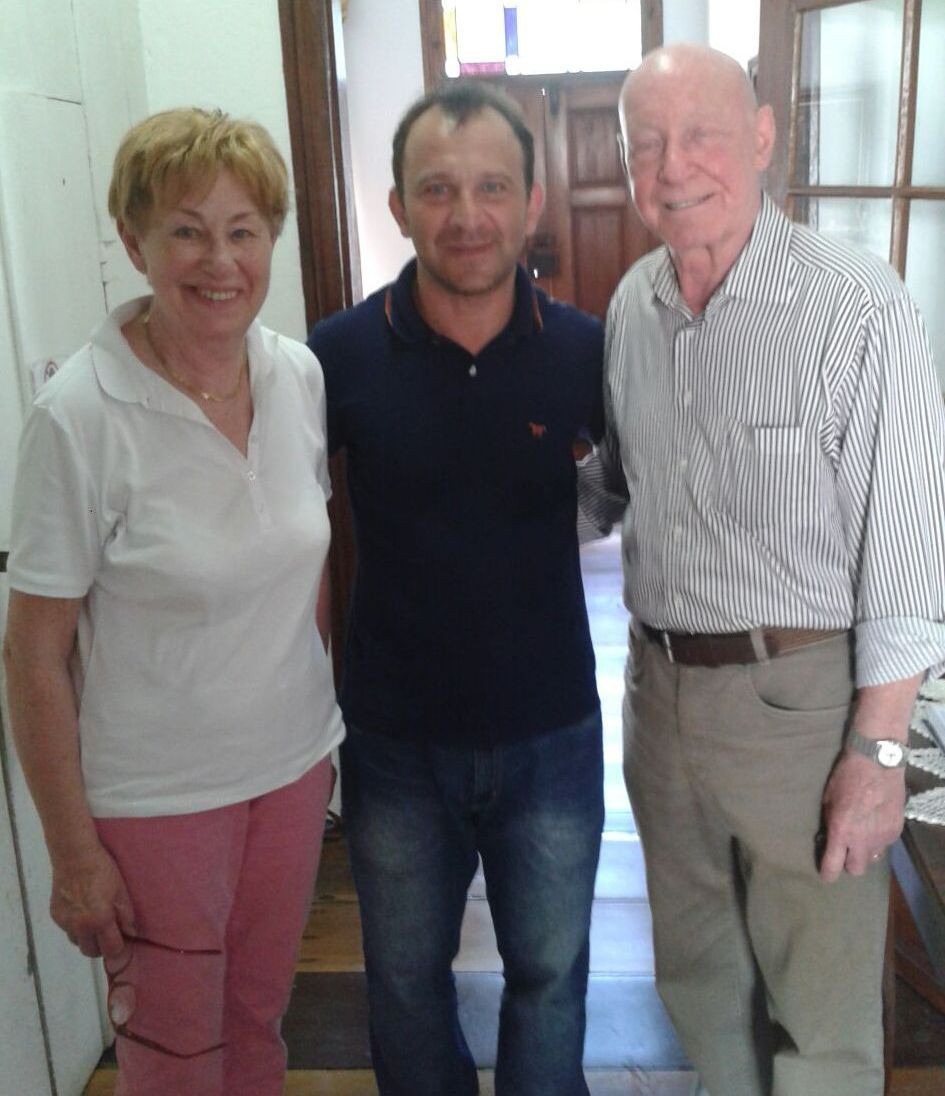 Bisnetos de Hermann Hering visitam museus do Centro Histórico