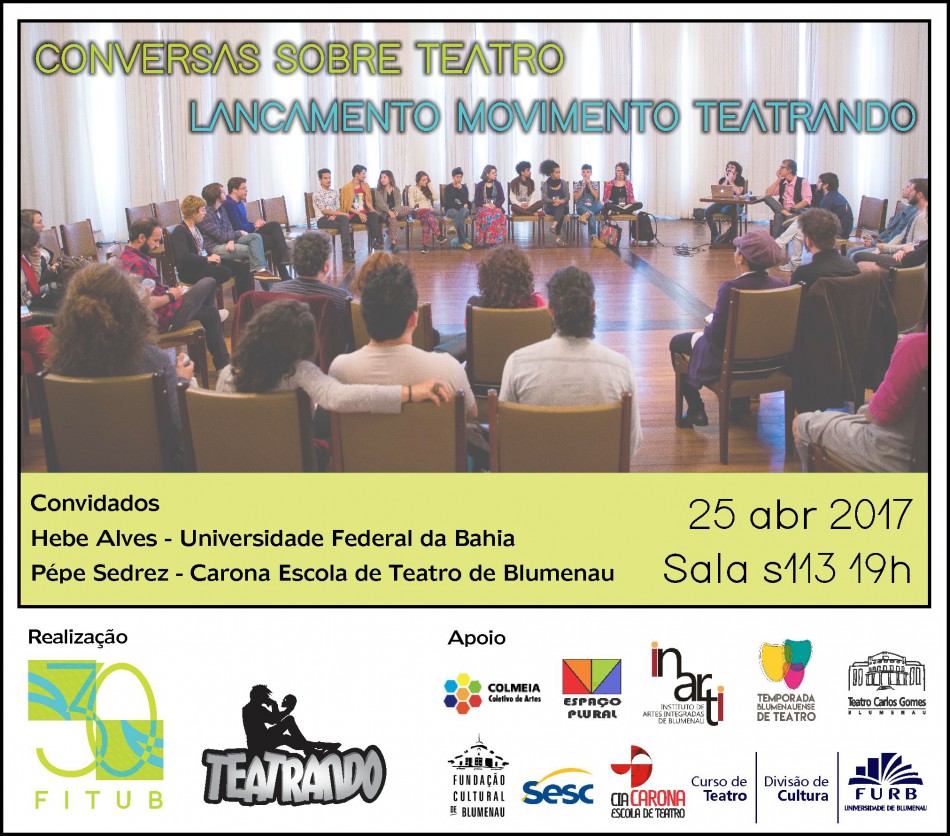Agentes culturais de Blumenau promovem ações teatrais no município