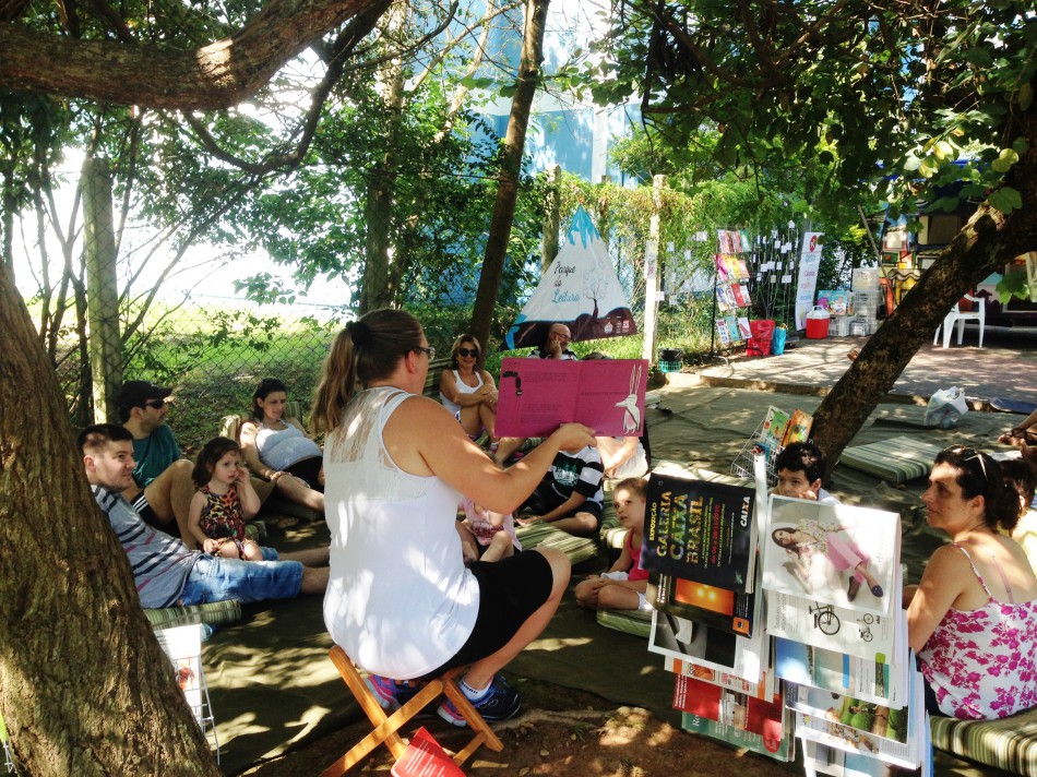 Parque da Leitura rende sorrisos e novos adeptos