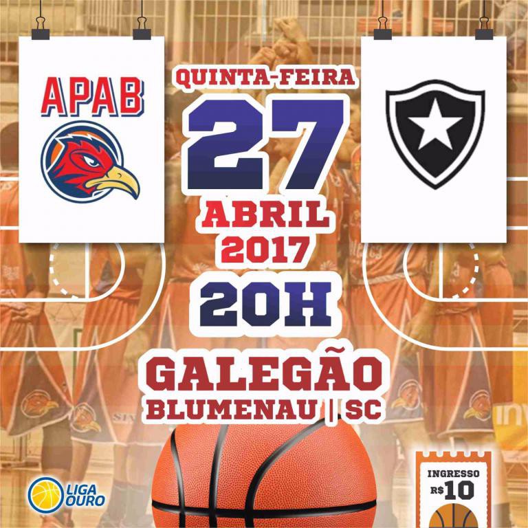 Basquete  de Blumenau enfrenta o líder Botafogo pela Liga Ouro