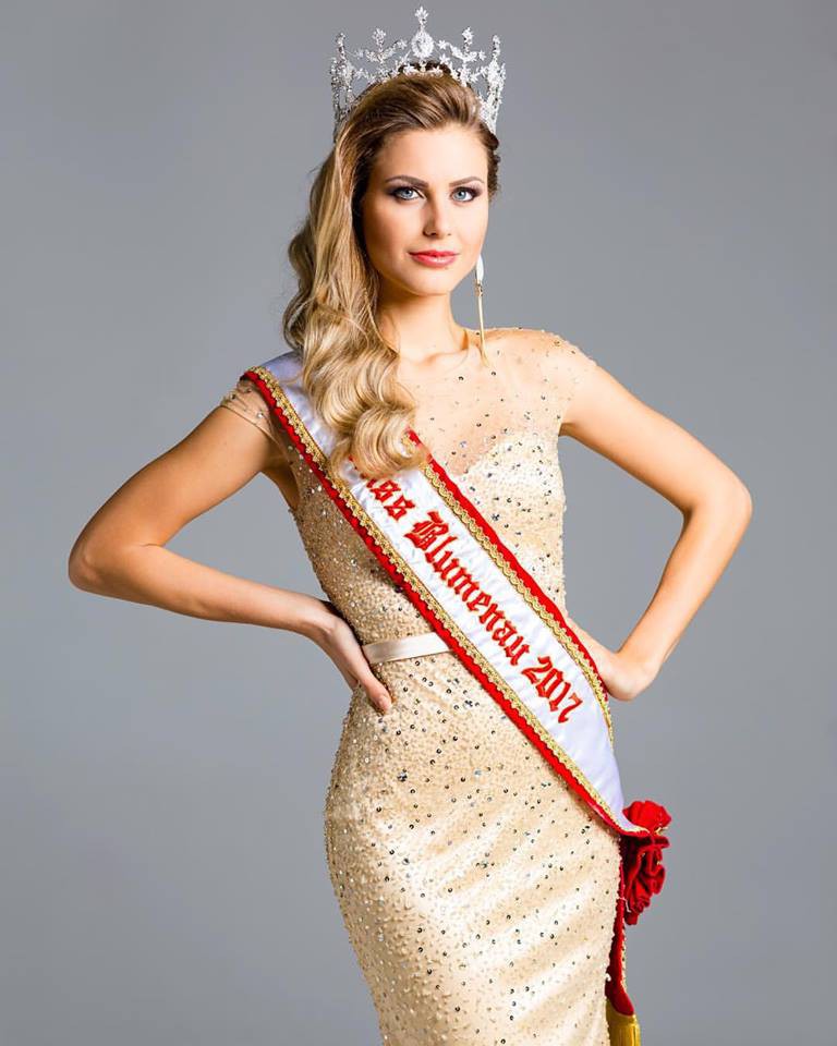 Tamíris Gallois Ficht representa Blumenau no Miss Santa Catarina 