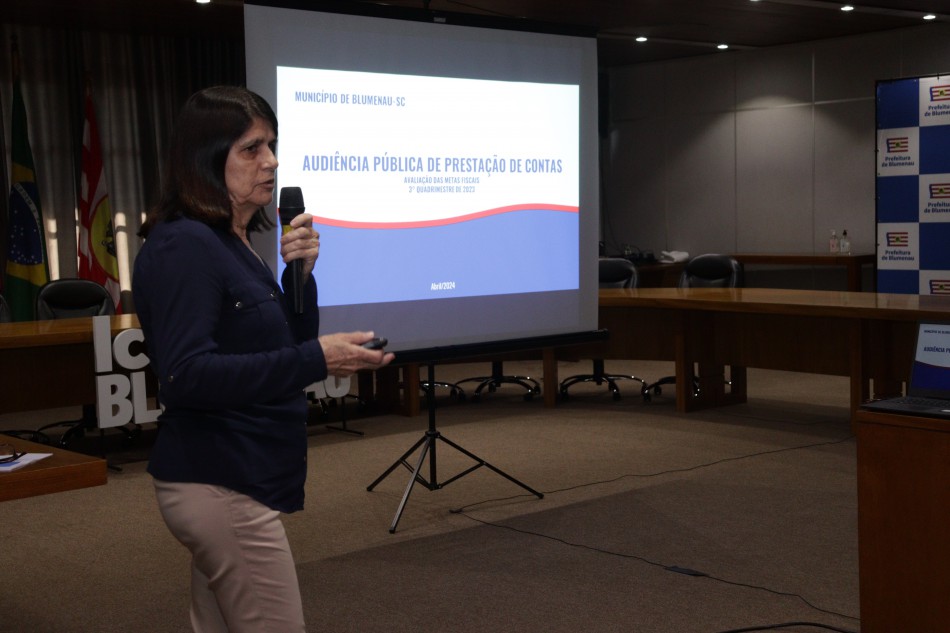 Prefeitura de Blumenau apresenta contas do 3º quadrimestre de 2023