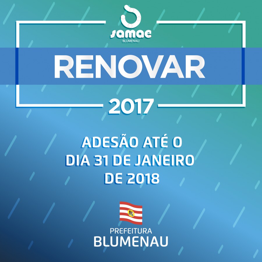Renovar Samae terá atendimento especial neste sábado
