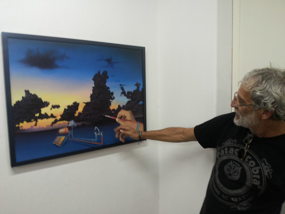 Artista blumenauense expõe no Espaço Cultural do STJ