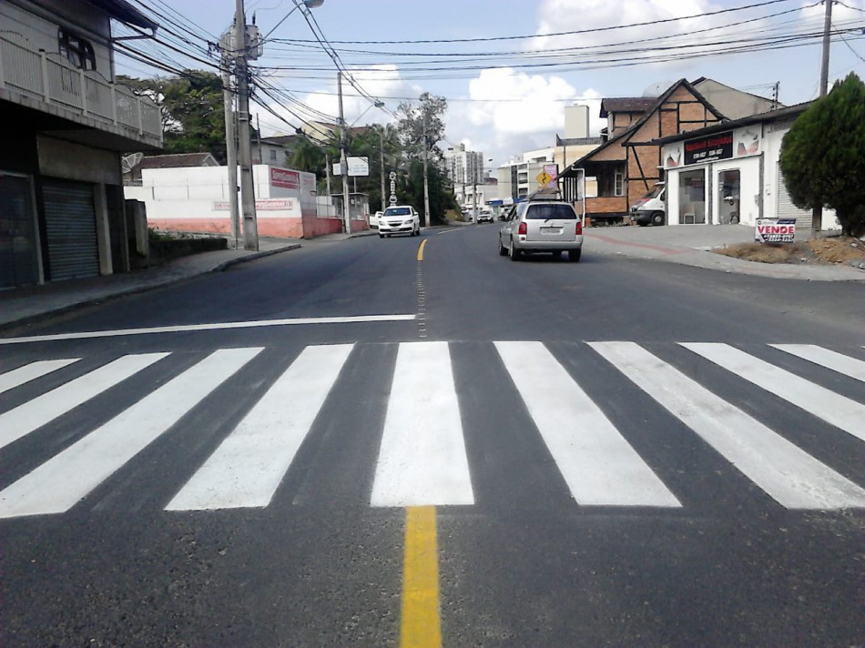Rua General Osório recebe sinalização provisória de trânsito