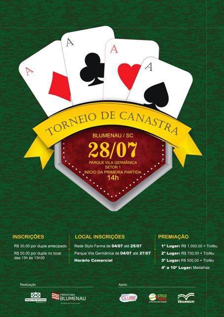 Prefeitura realiza Torneio de Canastra Cidade de Blumenau neste sábado