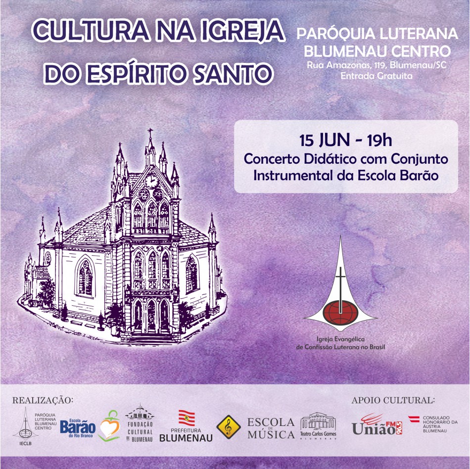 Cultura na Igreja do Espírito Santo recebe a banda da Escola Barão