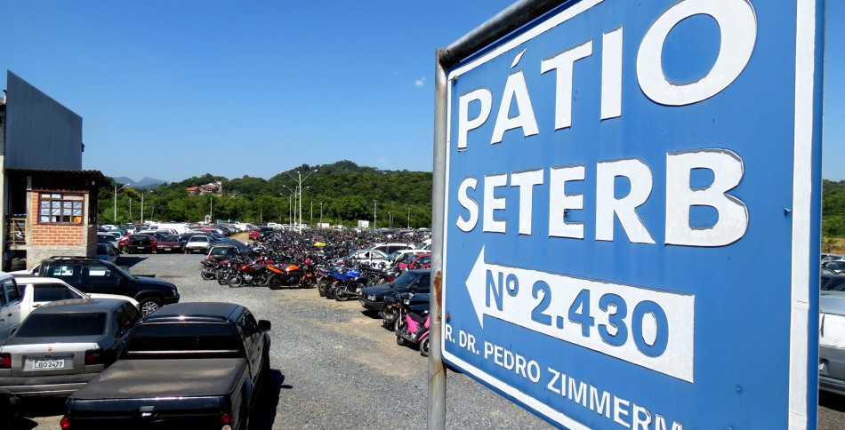 Liberação de veículos removidos será diretamente no pátio do Seterb