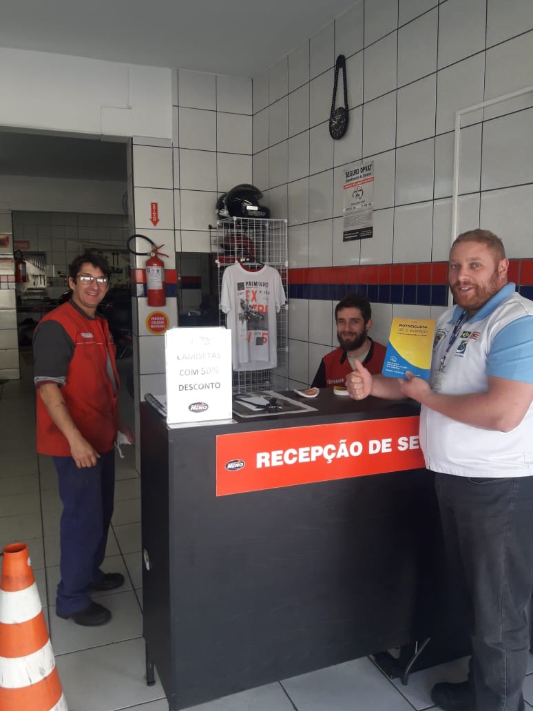 Dia Municipal do Motociclista conta com ação sobre direção consciente