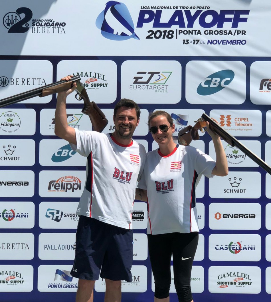 Blumenauenses se sagram campeões nacionais de tiro ao prato