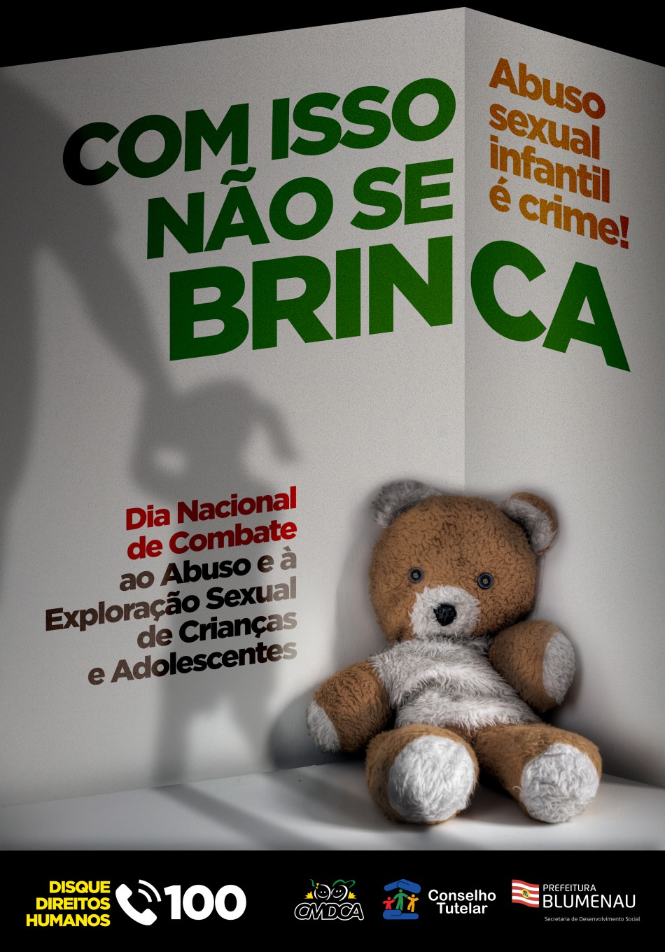 Blumenau terá ações no Dia de Combate ao Abuso e Exploração Sexual de Crianças e Adolescentes