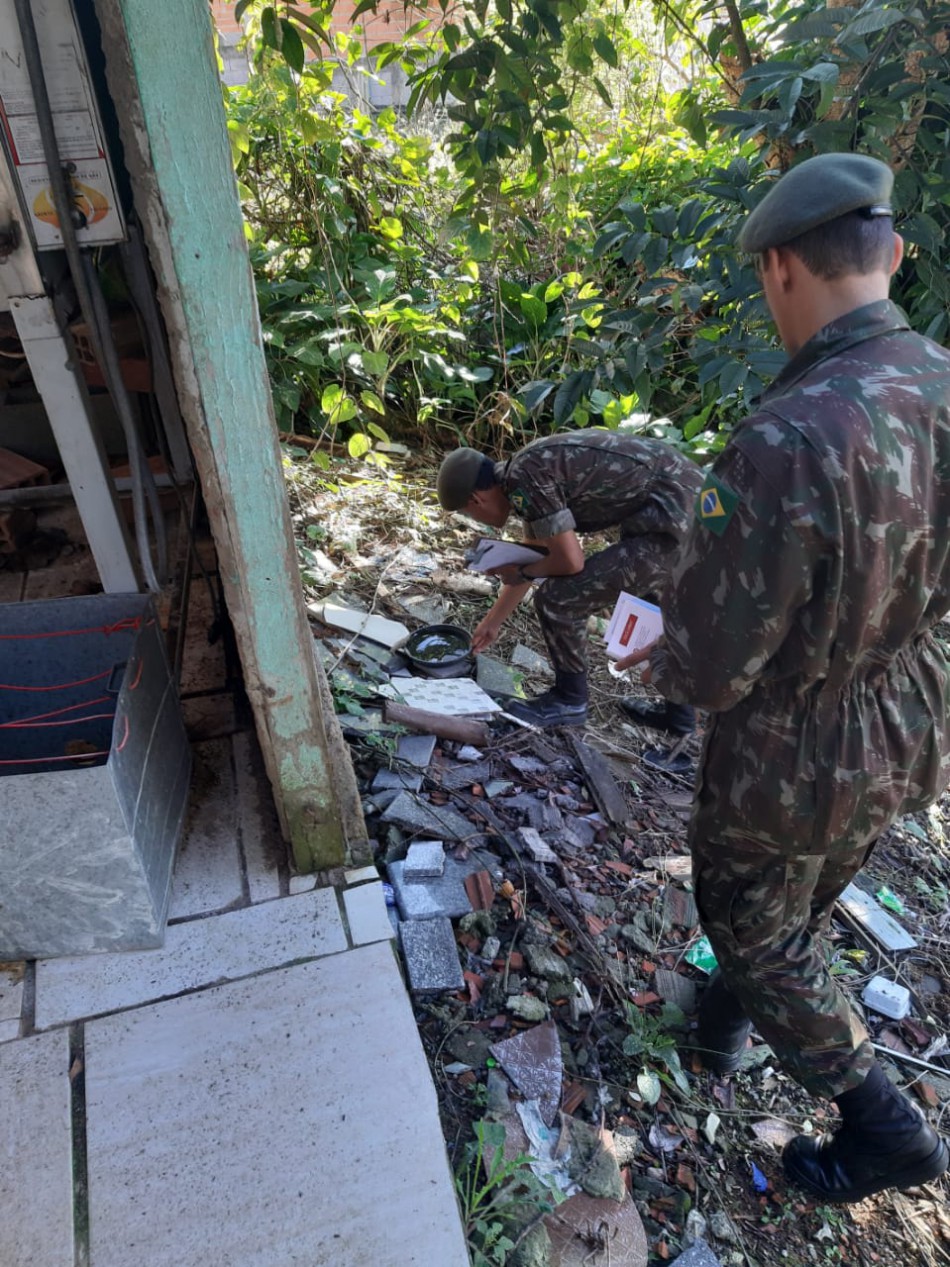 Parceria entre Semus e Exército segue no combate ao mosquito Aedes