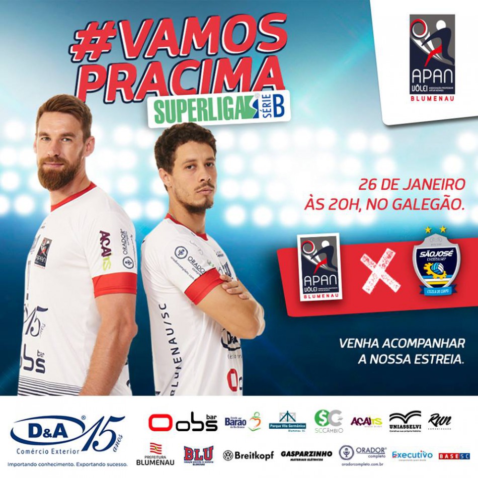 Iniciada venda de ingressos para estreia do vôlei masculino na Superliga B