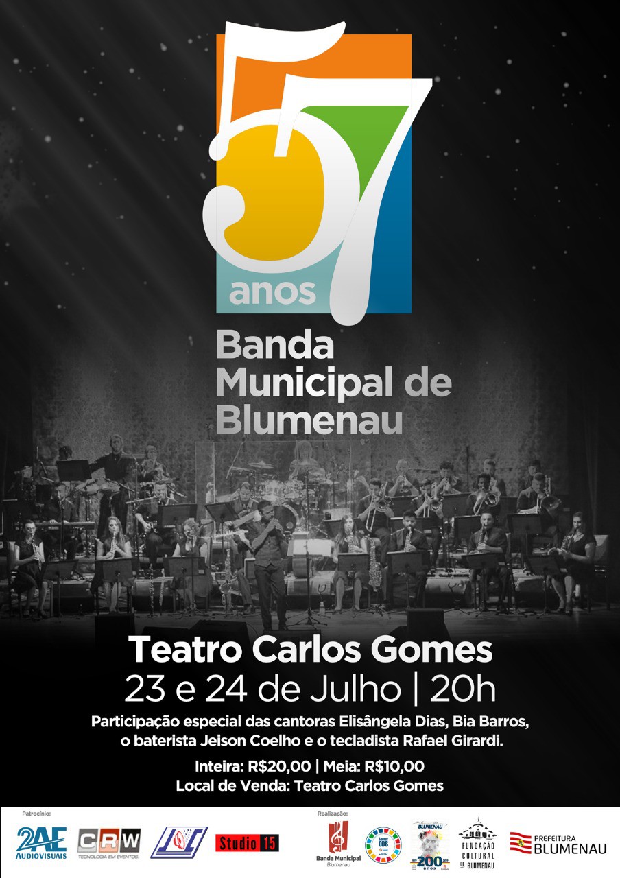 Banda Municipal lança ingressos promocionais para show dos 57 anos