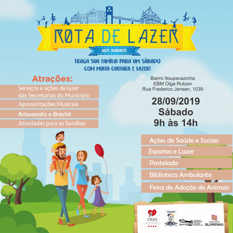 Rota de Lazer nos Bairros vai à Itoupavazinha