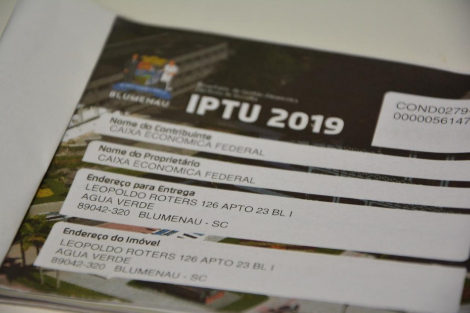 Parcela do IPTU vence dia 15