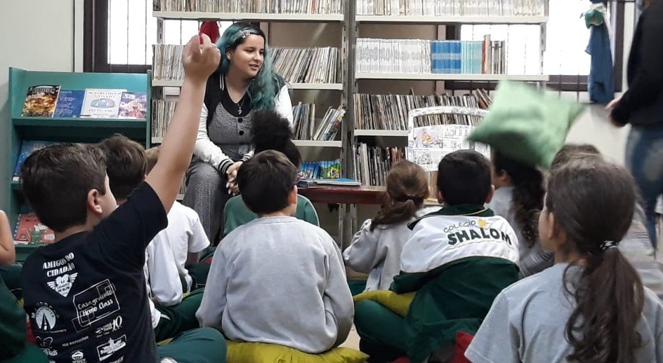 Estudantes participam da "Hora da Leitura"