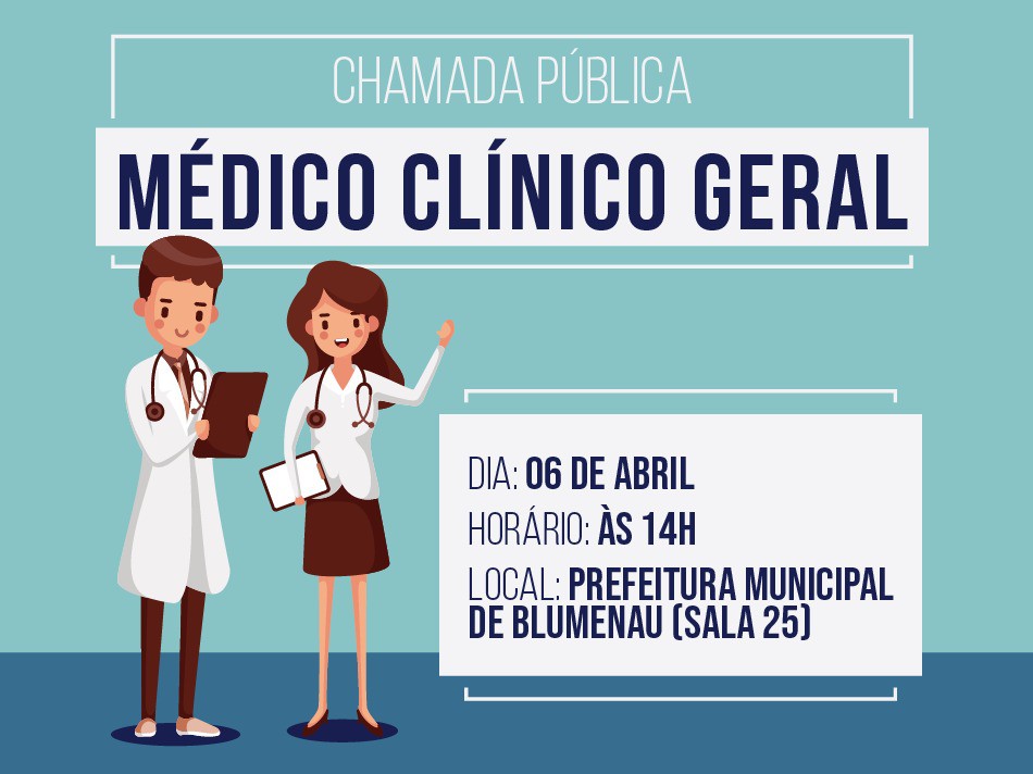 Prefeitura de Blumenau abre chamada pública para contratação de clínicos gerais