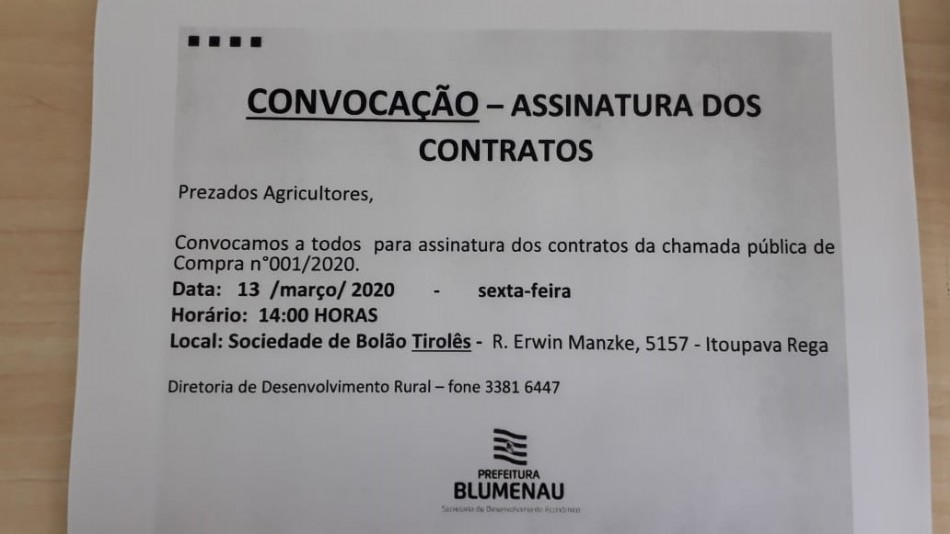 Prefeitura promove assinatura dos contratos do Programa Nacional de Alimentação Escolar