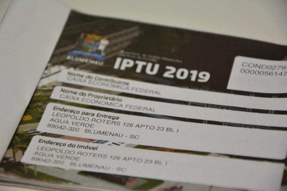 Contribuintes já podem indicar endereço para desconto no IPTU