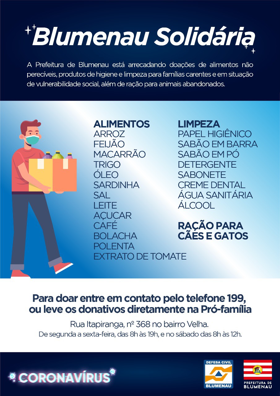 Defesa Civil segue com arrecadação de donativos