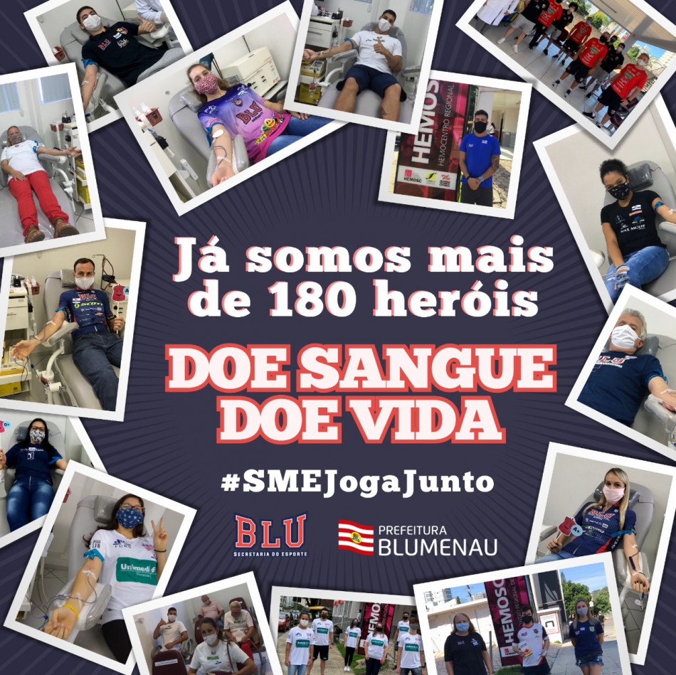 Quase 200 pessoas já doaram sangue na campanha SME Joga Junto